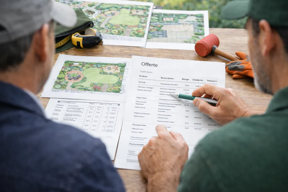 Gartenplanung Zürich - Offerte
